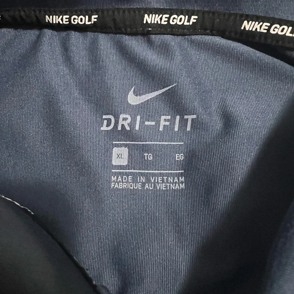 Nike Blue and Black Polo Shirt Dynamic Design